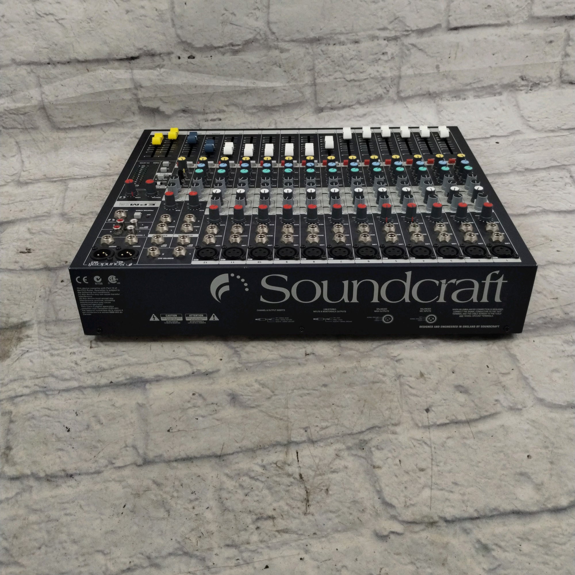 Soundcraft EPM12 12-Channel Mixer (Blue) - Evolution Music