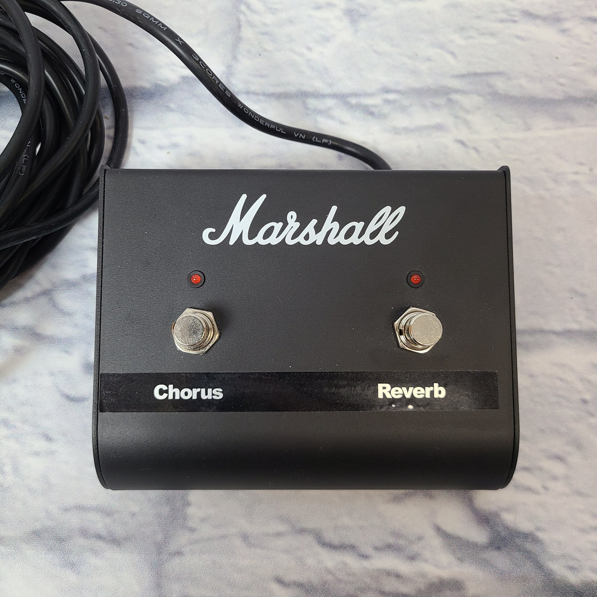 marshall switch pedal Marshall Dual LED Chorus Reverb Footswitch