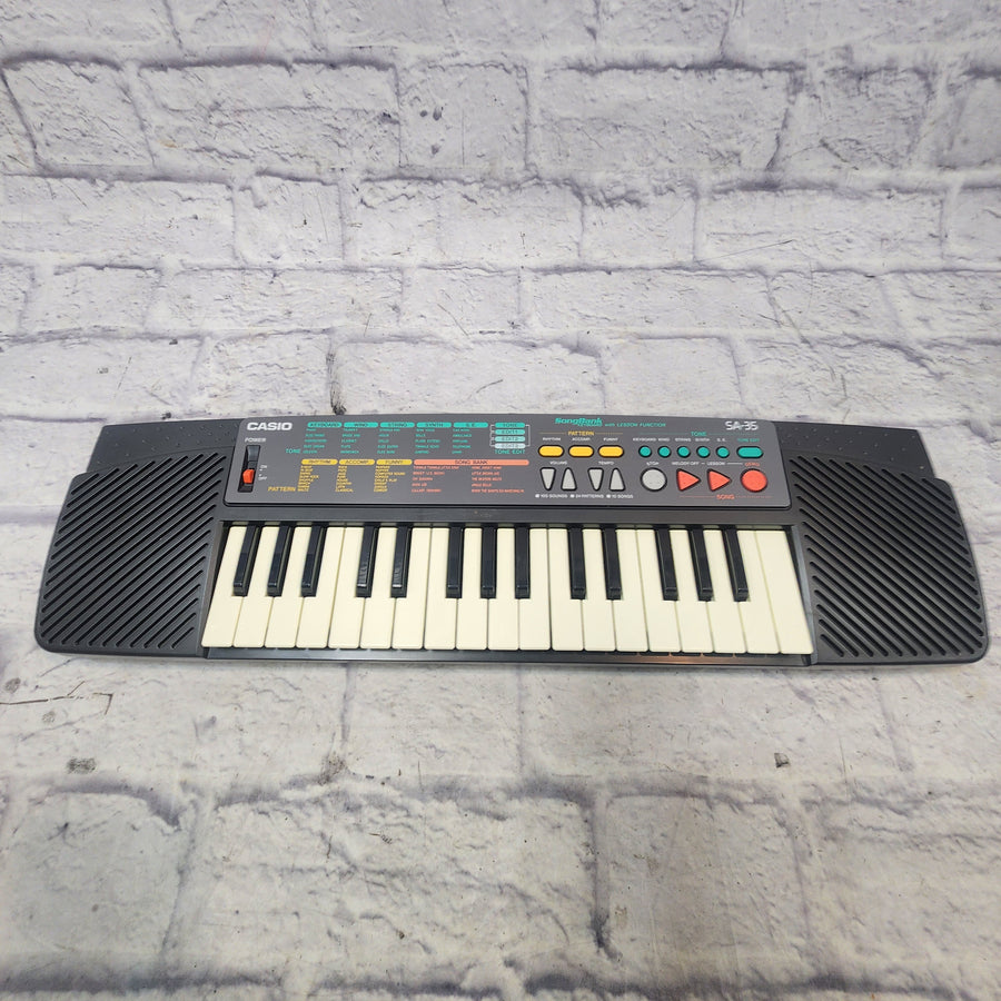 Casio SA-35 PCM Electronic Keyboard 1990s with Power Supply