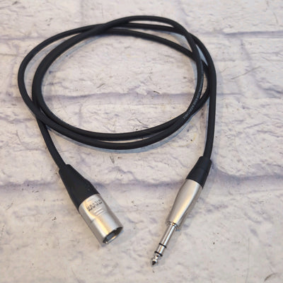 Hosa 5' XLR M to 1/4" TRS M Cable