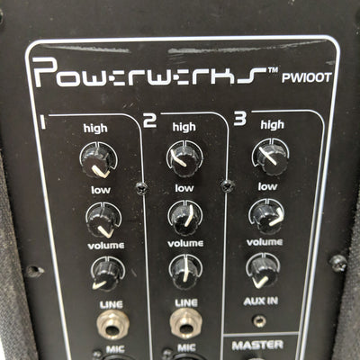 Powerwerks PW100T Personal PA System Powered Speaker
