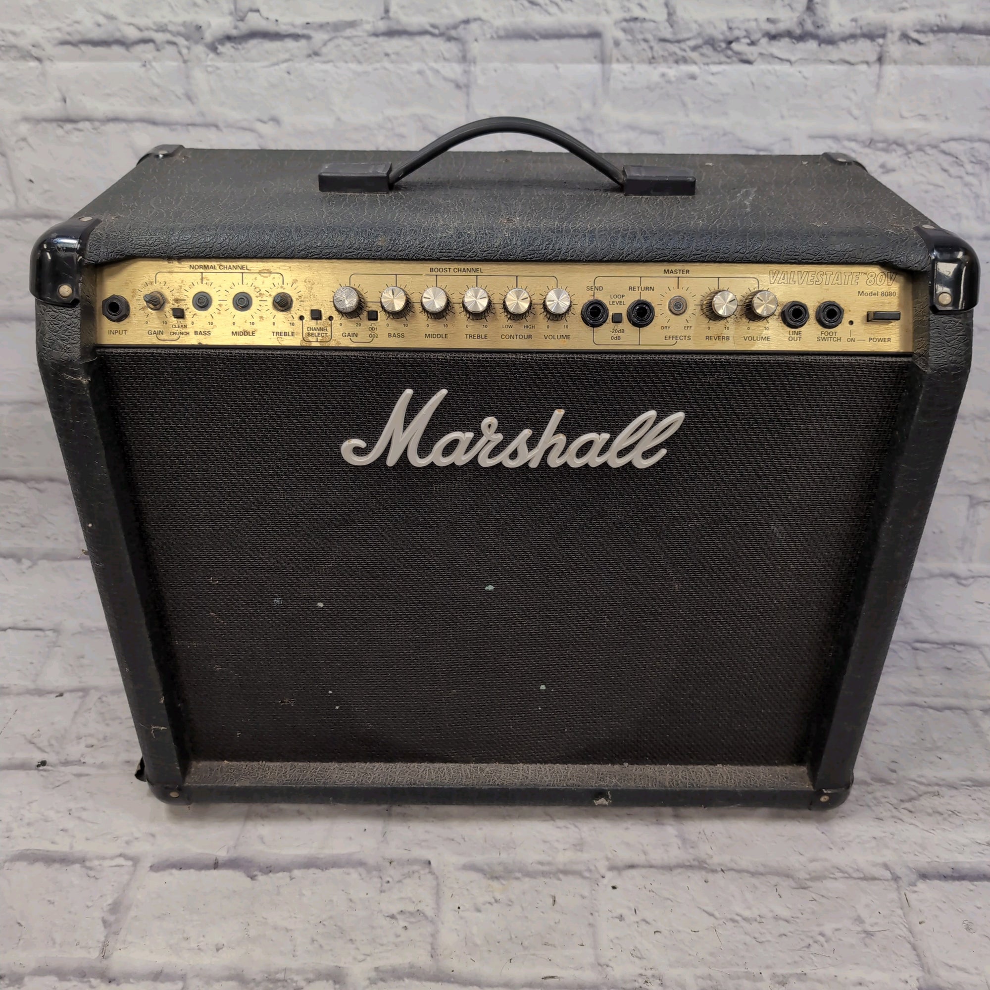MARSHALL VALVESTATE 80V model 8080 マーシャル ギター アンプ 完動 当時物 人気 廃盤 貴重 Marshall ValveState 80v 8080 Combo - Evolution Music