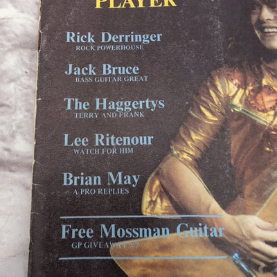 Vintage Guitar Player Magazine August 1975 Rick Derringer