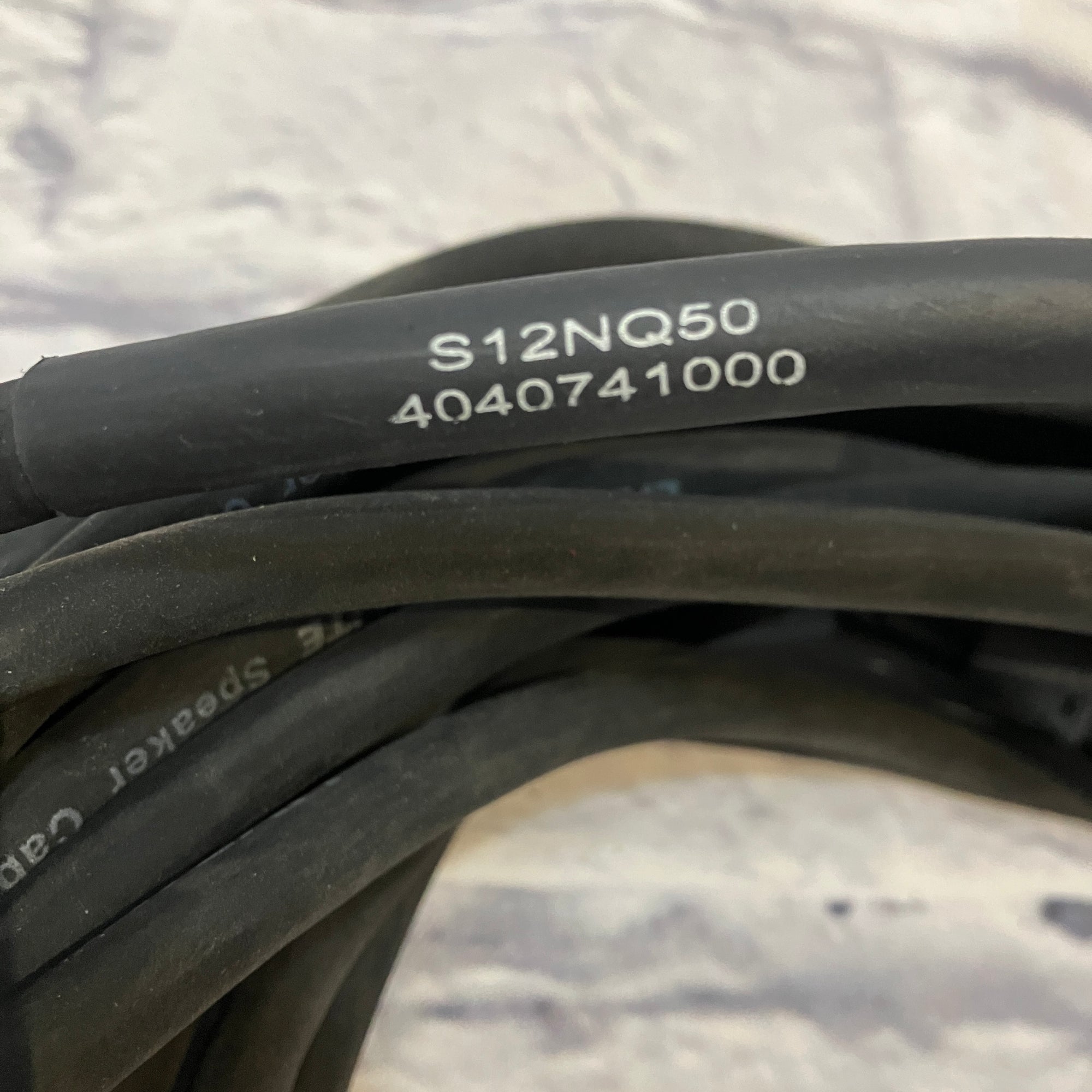 Pair of Livewire Elite S12NQ50 Speaker Cables Speakon to TS