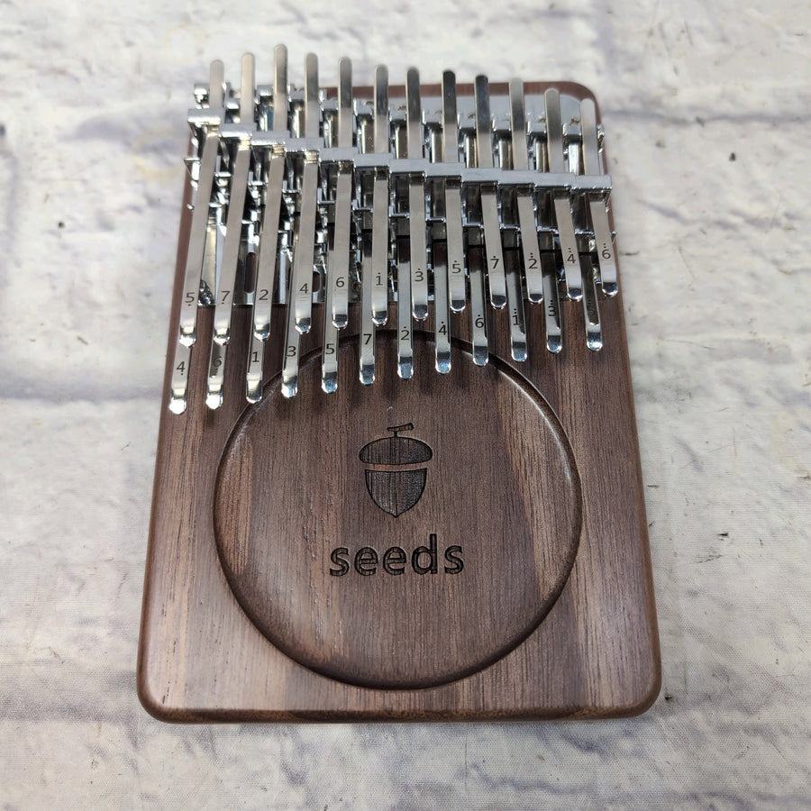 Seeds 24 Key Double Row Wooden Kalimba with Case