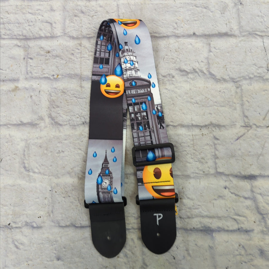 Perri's 2" Polyester Guitar Strap W/leather Ends Emoji: London Calling
