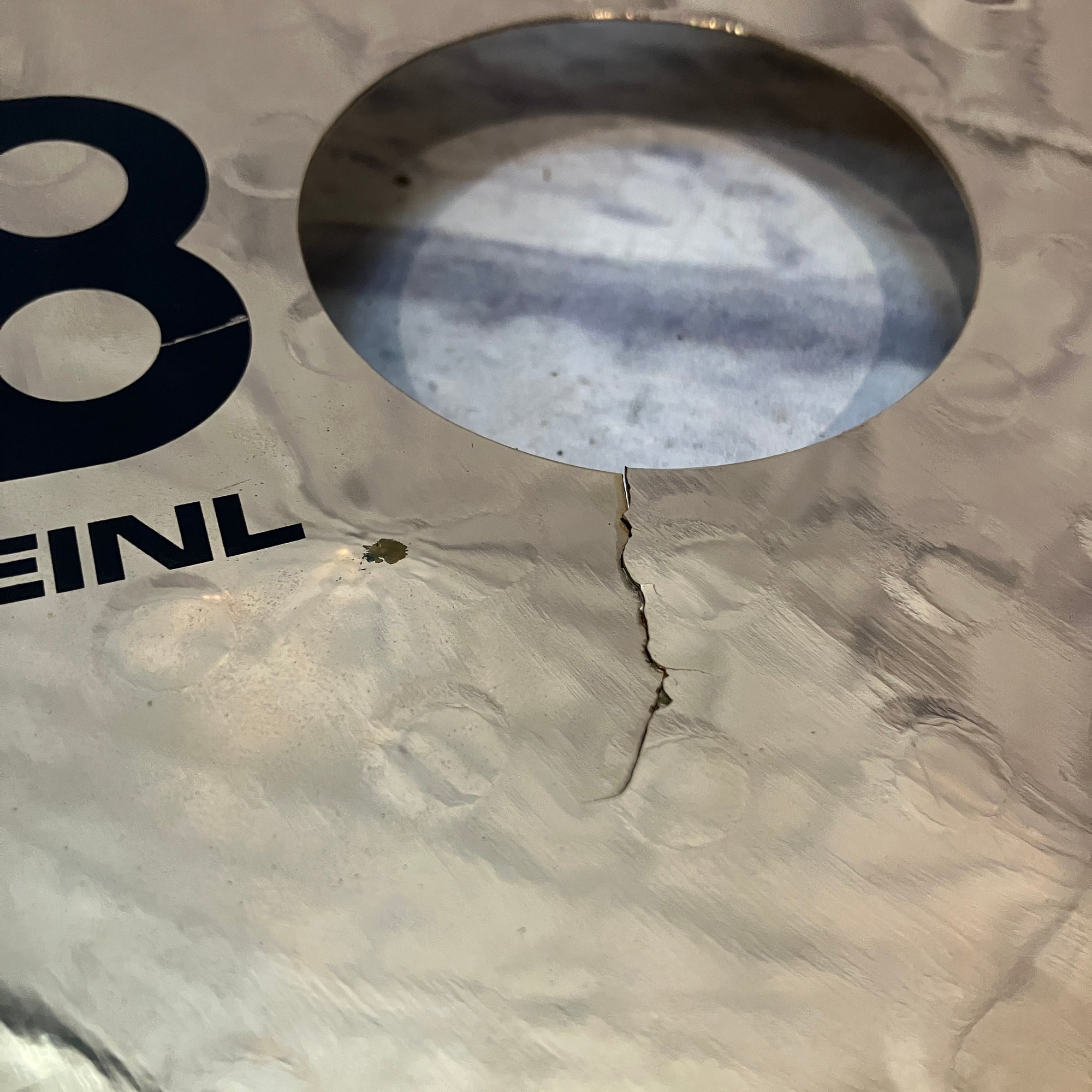 Meinl 18" Classics Custom Trash Crash Cymbal CRACKED