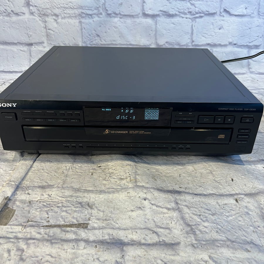 Sony CDP-CE305 Component 5-Disc CD Player Changer