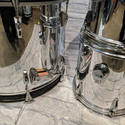 Remo Quadura 4 Piece Drum Set - Chrome Drum Kit