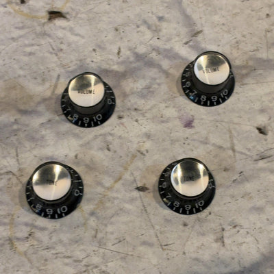 Unknown Black Top Hat Knobs Set of 4