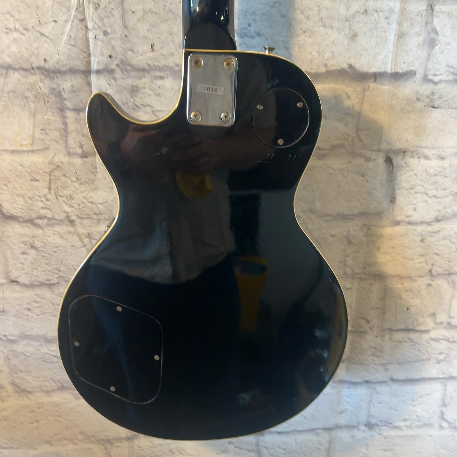 Memphis 103B 1970s Japanese Bolt On LP Style Black Electric Guitar
