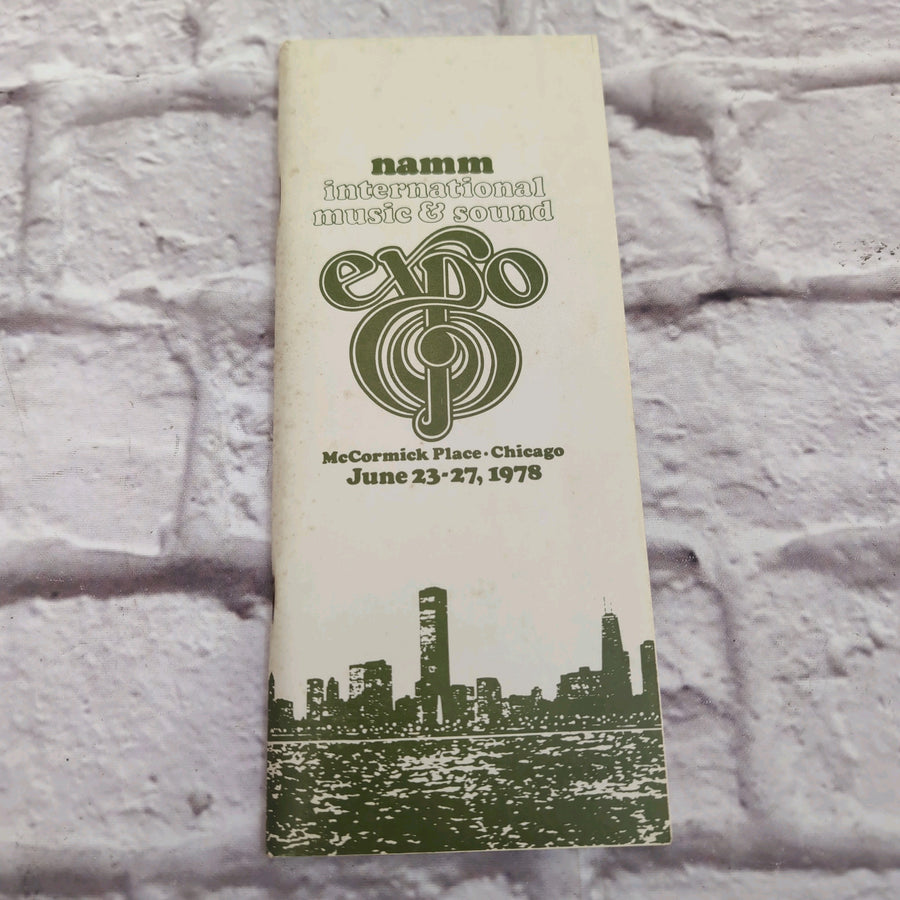 Vintage NAMM International Music and Sound Expo Book June 1978 McCormick Place Chicago