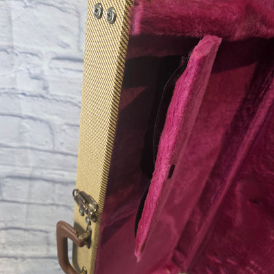 Washburn Brown Hard Case - Pink Interior Hard Case