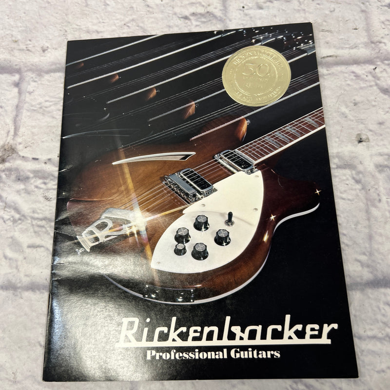 Rickenbacker 1981 50th Anniversary Guitar Catalog plus Foil Sticker