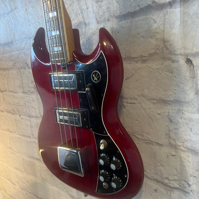 Kay K2B Vintage 1960s Double Cut 4-String Bass Guitar