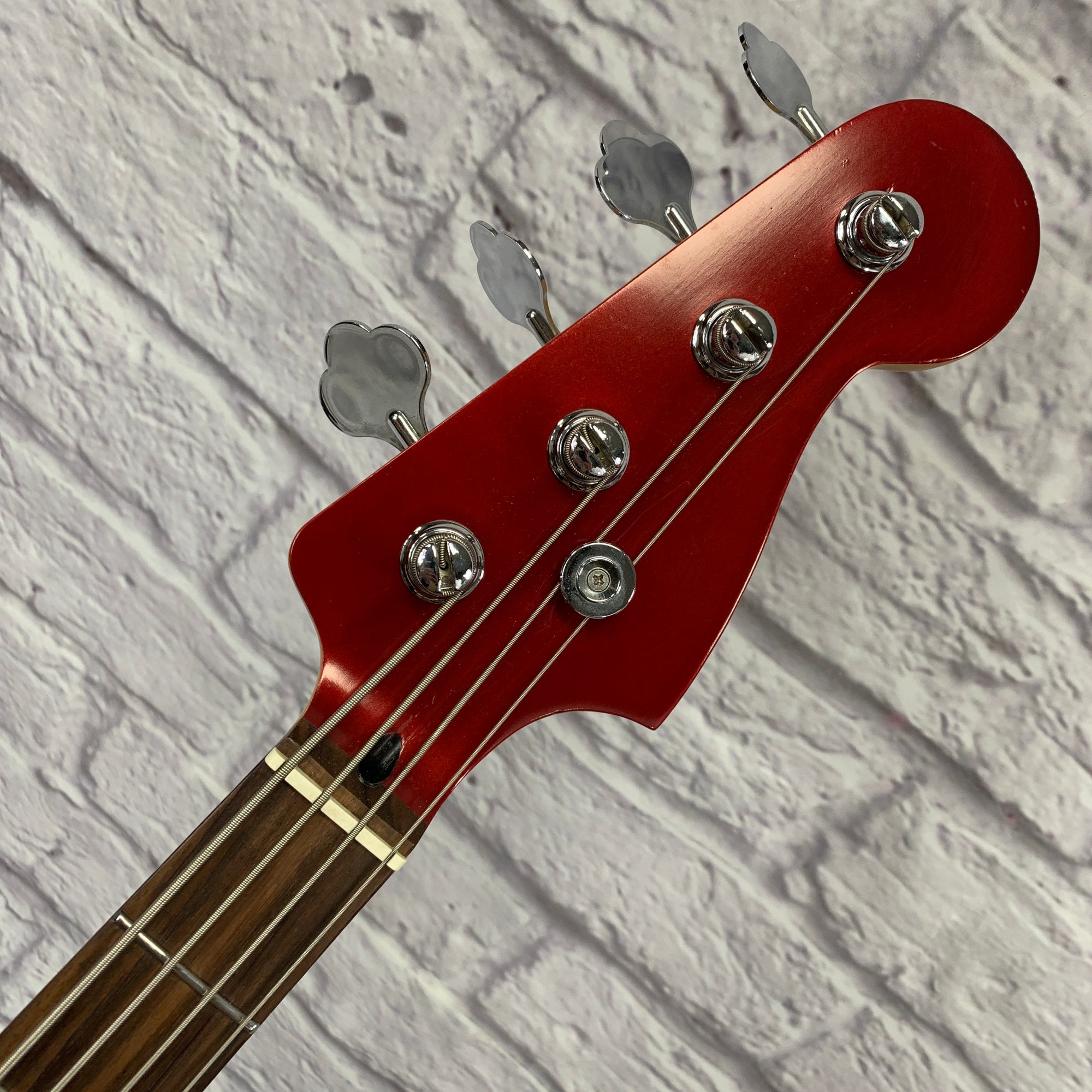 Unknown Partscaster PJ Bass Candy Red