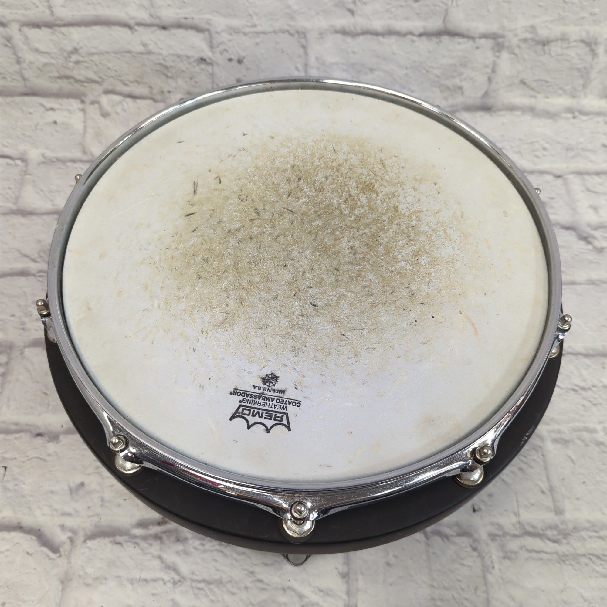 Stingray Percussion Black Fiberglass Snare Drum 14x5.5 Snare