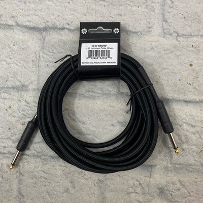 Strukture SC186W 18.6ft  Woven 1/4" Instrument Cable - Black