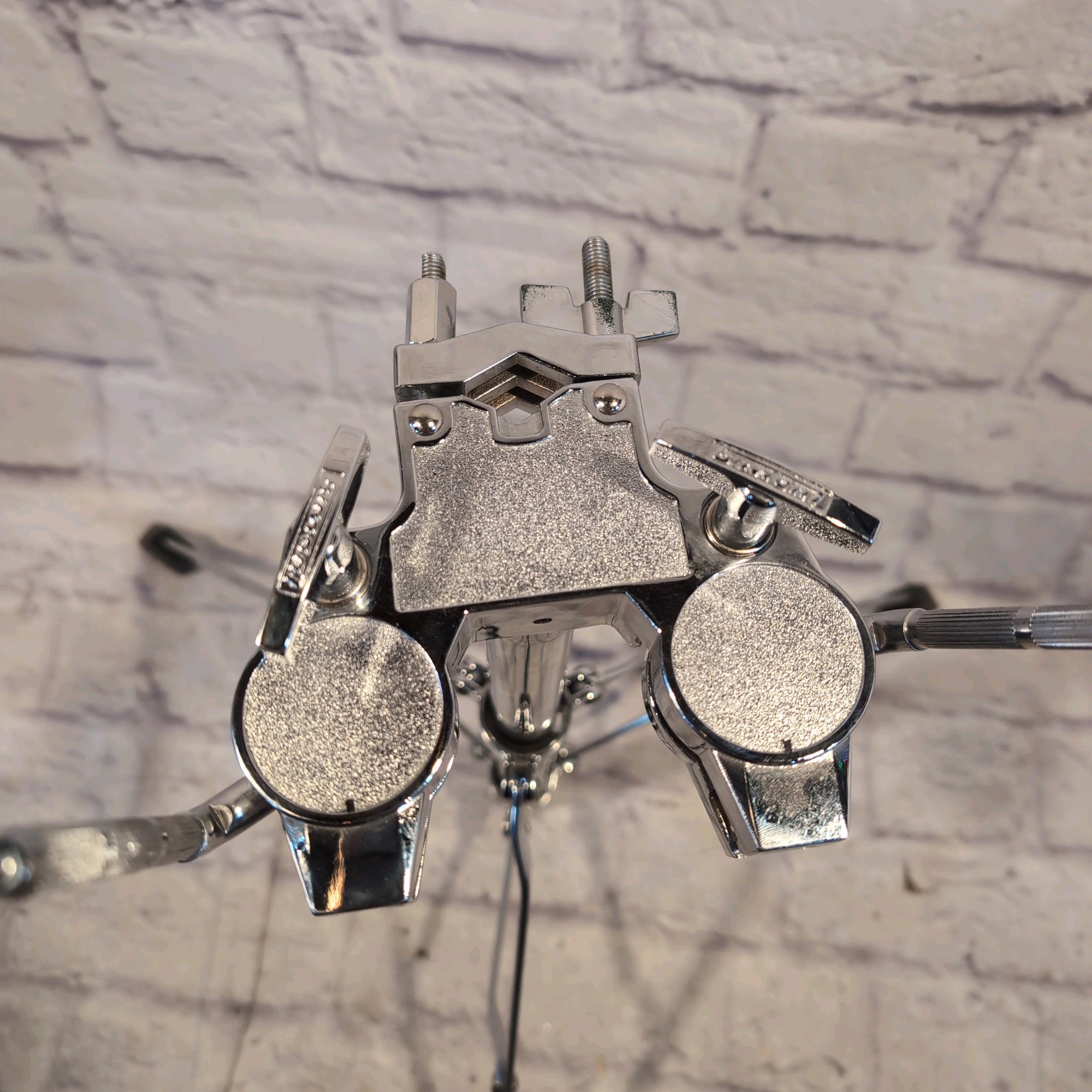 Ludwig Single Braced Double Rack Tom Stand Black White Sticker