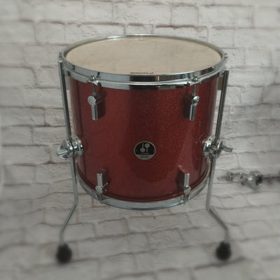 Sonor AQ2 Safari Red Sparkle Drum Kit 10 14 16