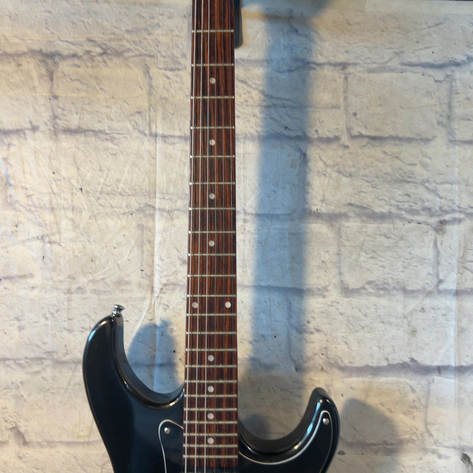 Deltatone Strat Style Black Electric Guitar