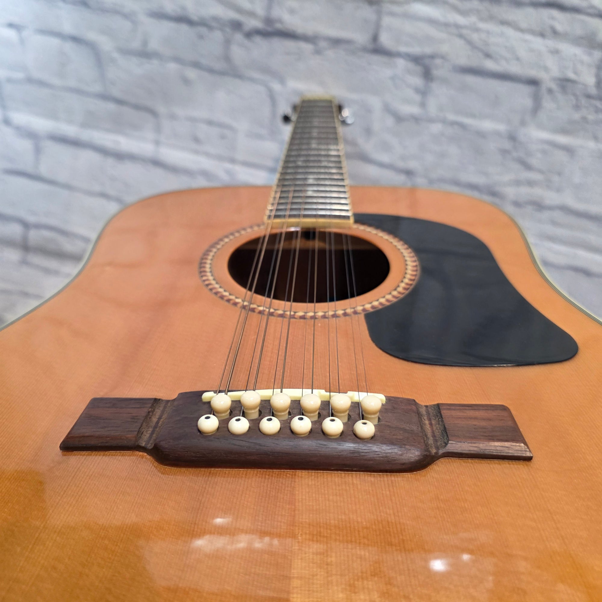 Washburn D10S12 Nat With Hard Case 12 String Acoustic Guitar