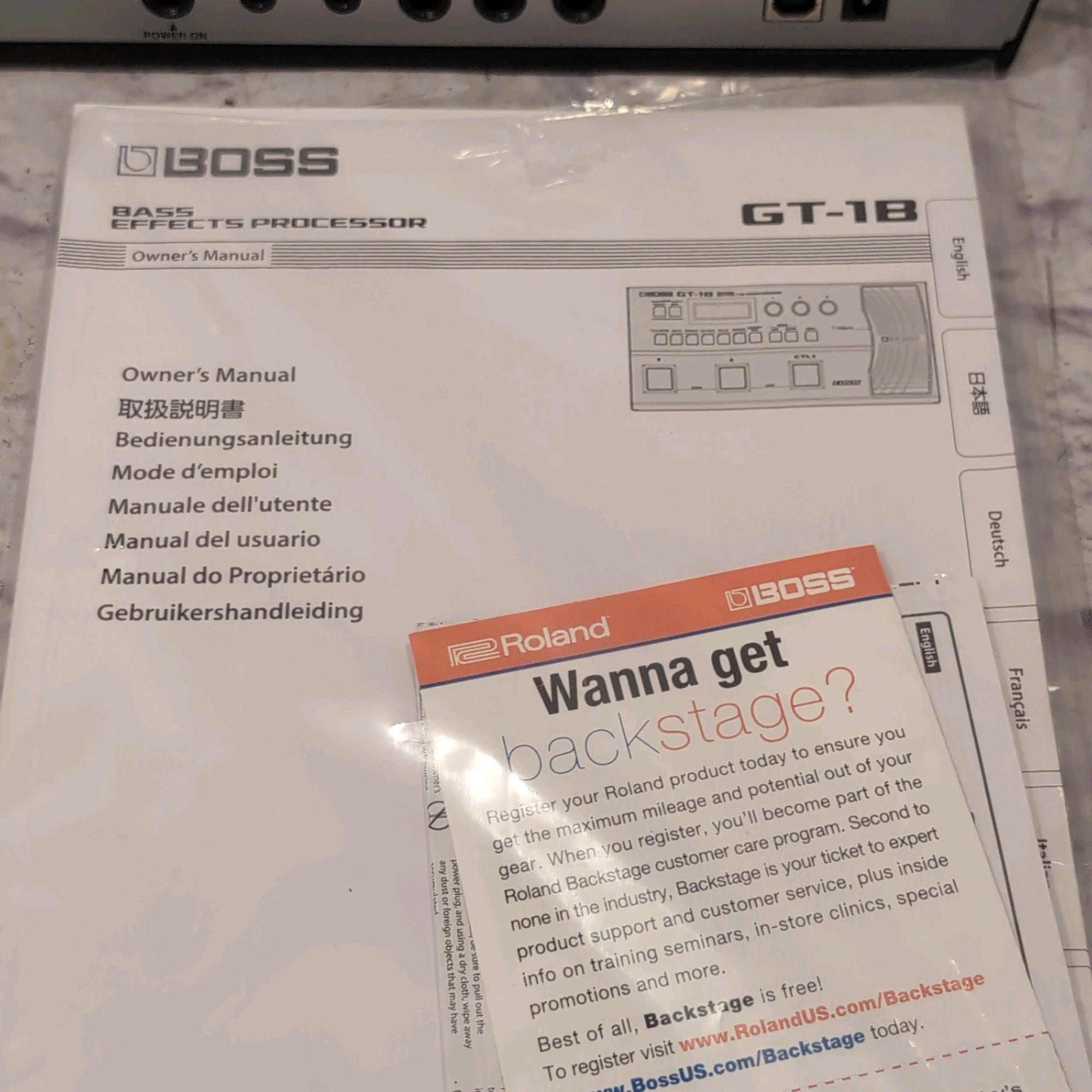 Boss GT-1B Bass Multi-Effect (No display)