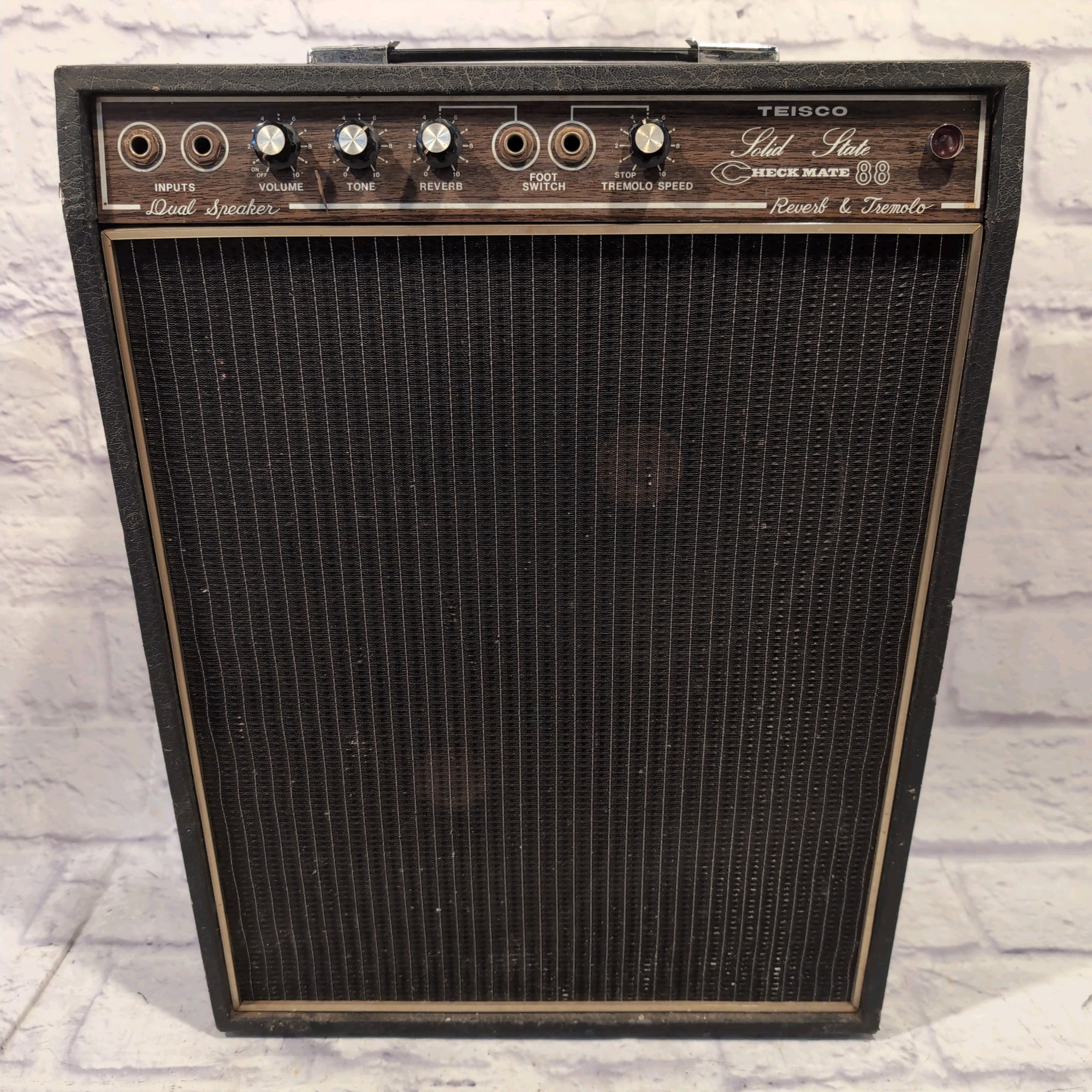 Teisco Vintage CM-88 Checkmate 88 2x8 Solid State Guitar Combo Amp