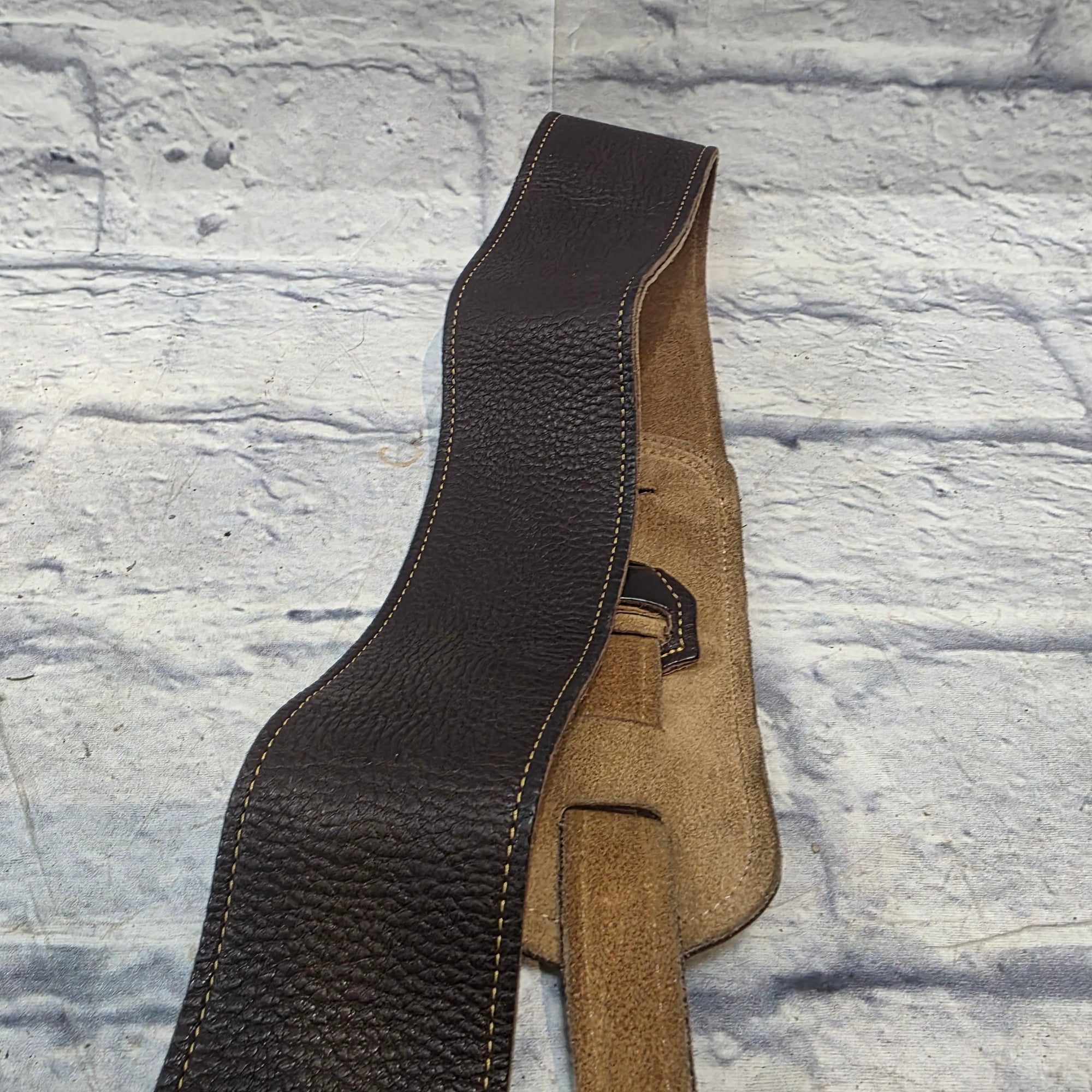Franklin Straps 3" Chocolate Glove / Gold Stitching  Strap