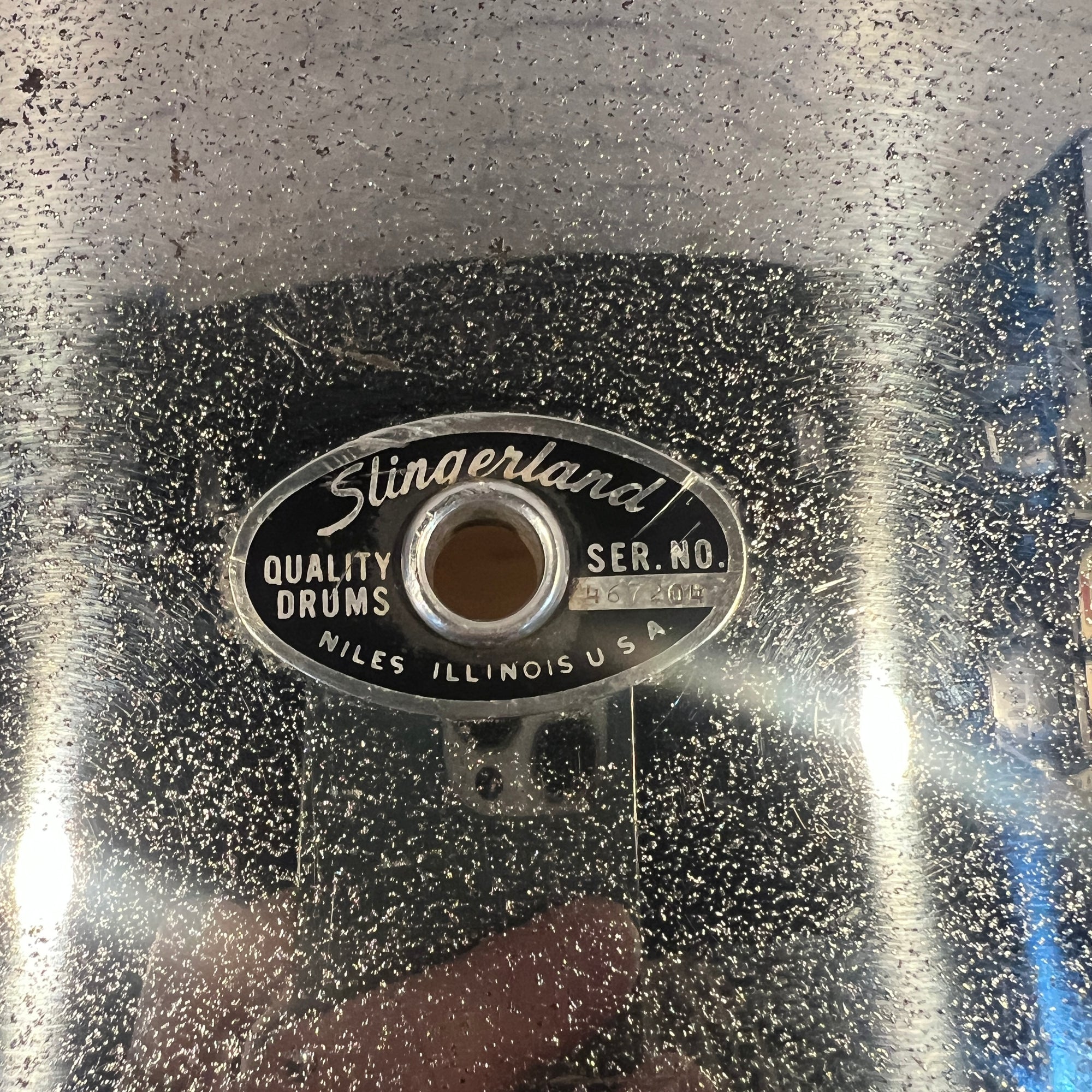 Slingerland 1970s 22 Kick Drum Shell Chrome Over Wood