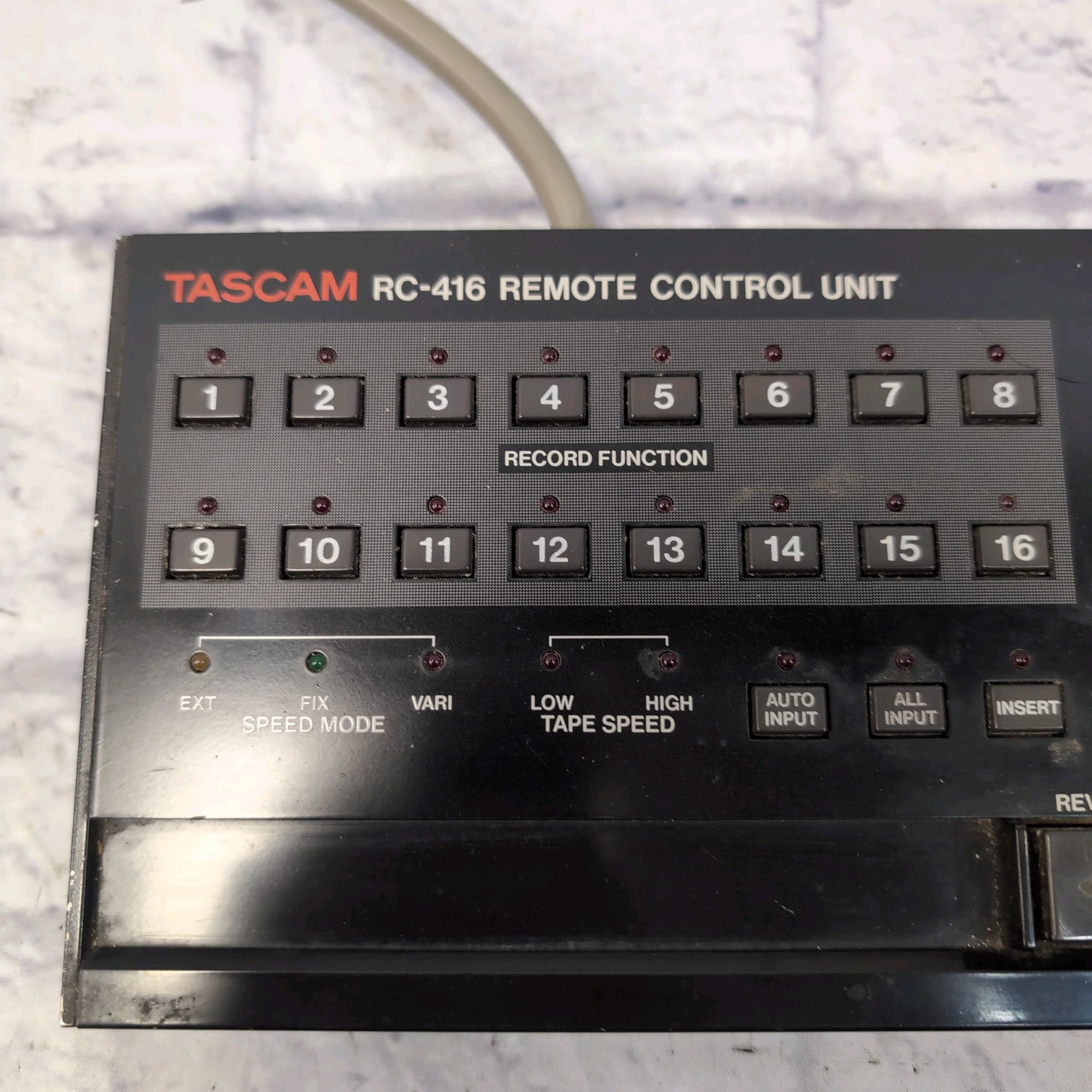 Tascam RC-416 Remote Control for MSR-16 Reel to Reel Tascam RC-416 Remote Control for MSR-16 Reel to Reel