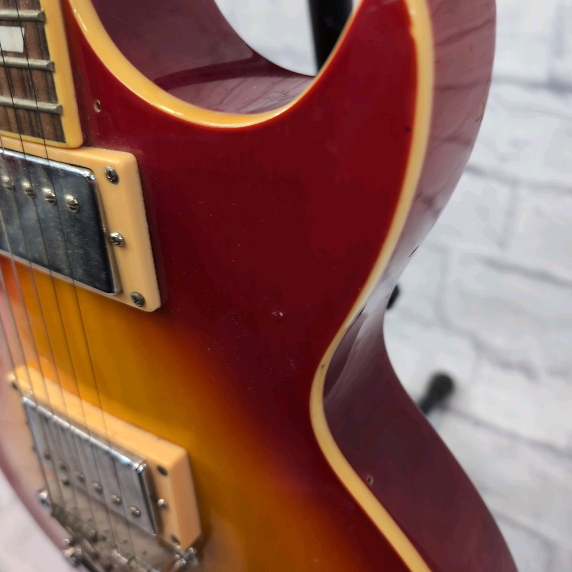 Indiana LP Style Red Yellow Burst Set Neck Electric Guitar