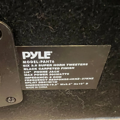Pyle PAHT6 6 Way DJ Speaker System, Full Range Audio, 300W Peak Passive Speaker