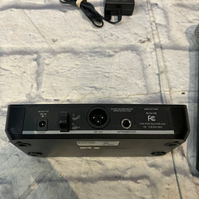 Shure SLX4 & BLX4 Wireless Receiver and Microphone