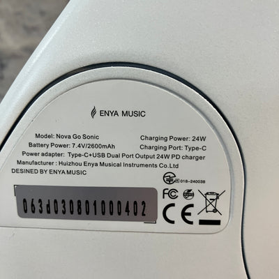Enya White Nova Go Sonic Electric Guitar (With bag)