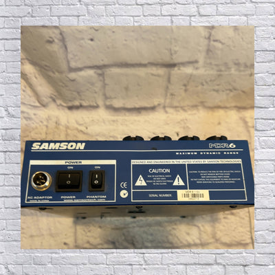 Samson MDR6 6-Channel Mixer with Power Supply