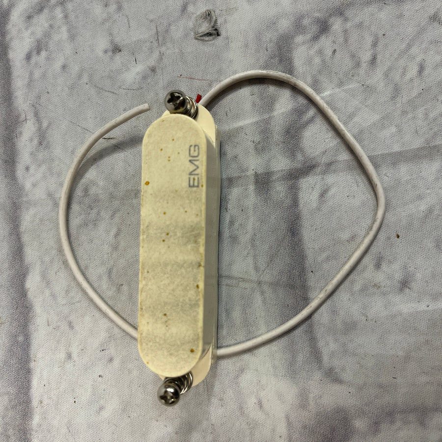 EMG S Active Ceramic Single Coil Pickup White Cover