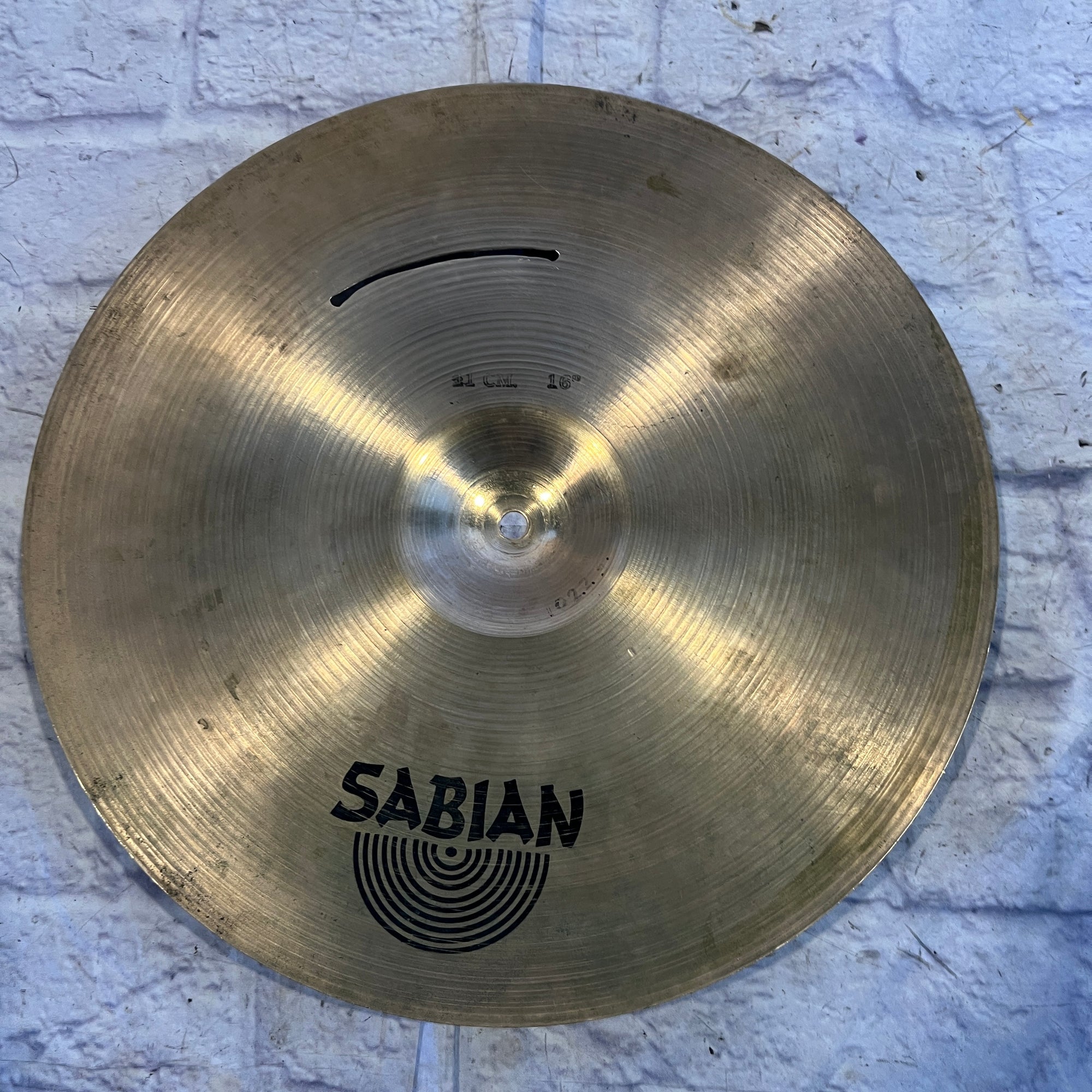 Sabian 16 Thin Crash Early 80s Repaired Crack