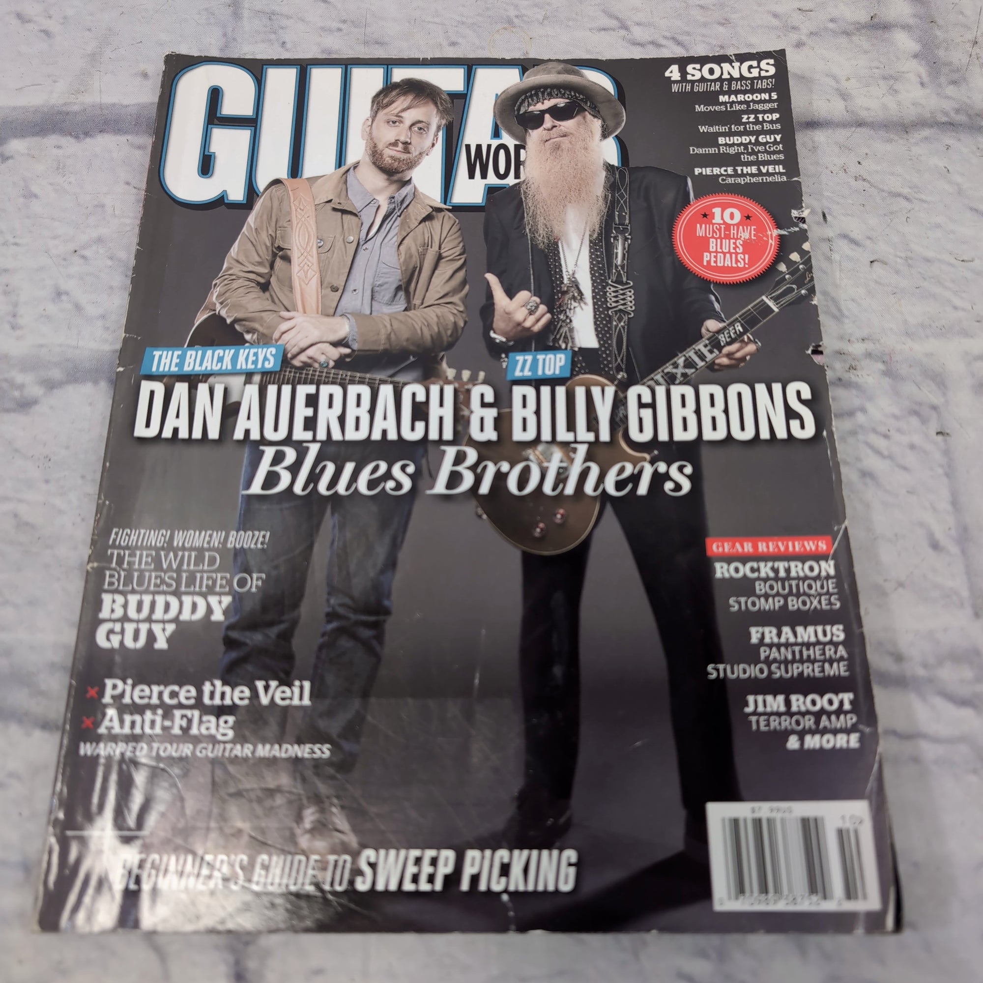 Guitar World October 2012 | Billy Gibbons & Dan Auerbach | Pierce the Veil | Sweep Picking Magazine