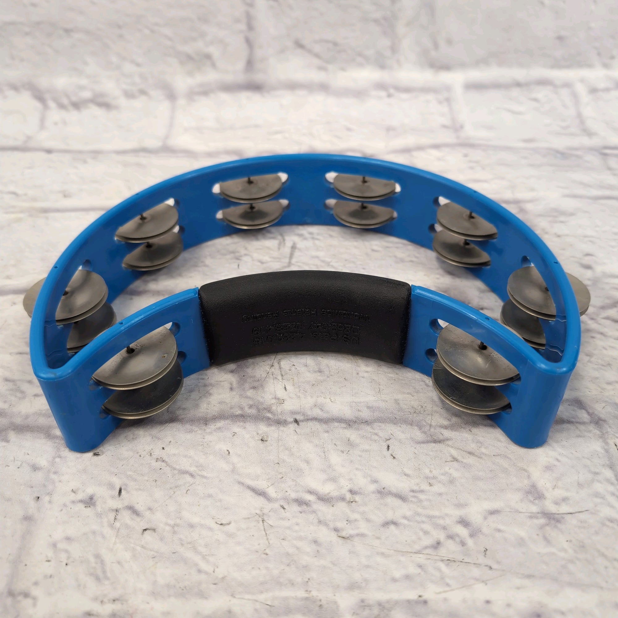 RhythmTech Crescent Handheld Tambourine Blue