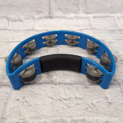 RhythmTech Crescent Handheld Tambourine Blue