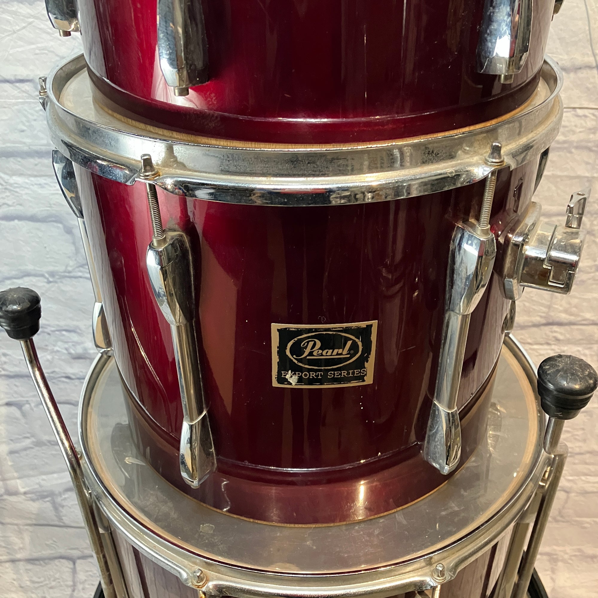 Pearl Export Series Four Piece  Burgundy  Drums