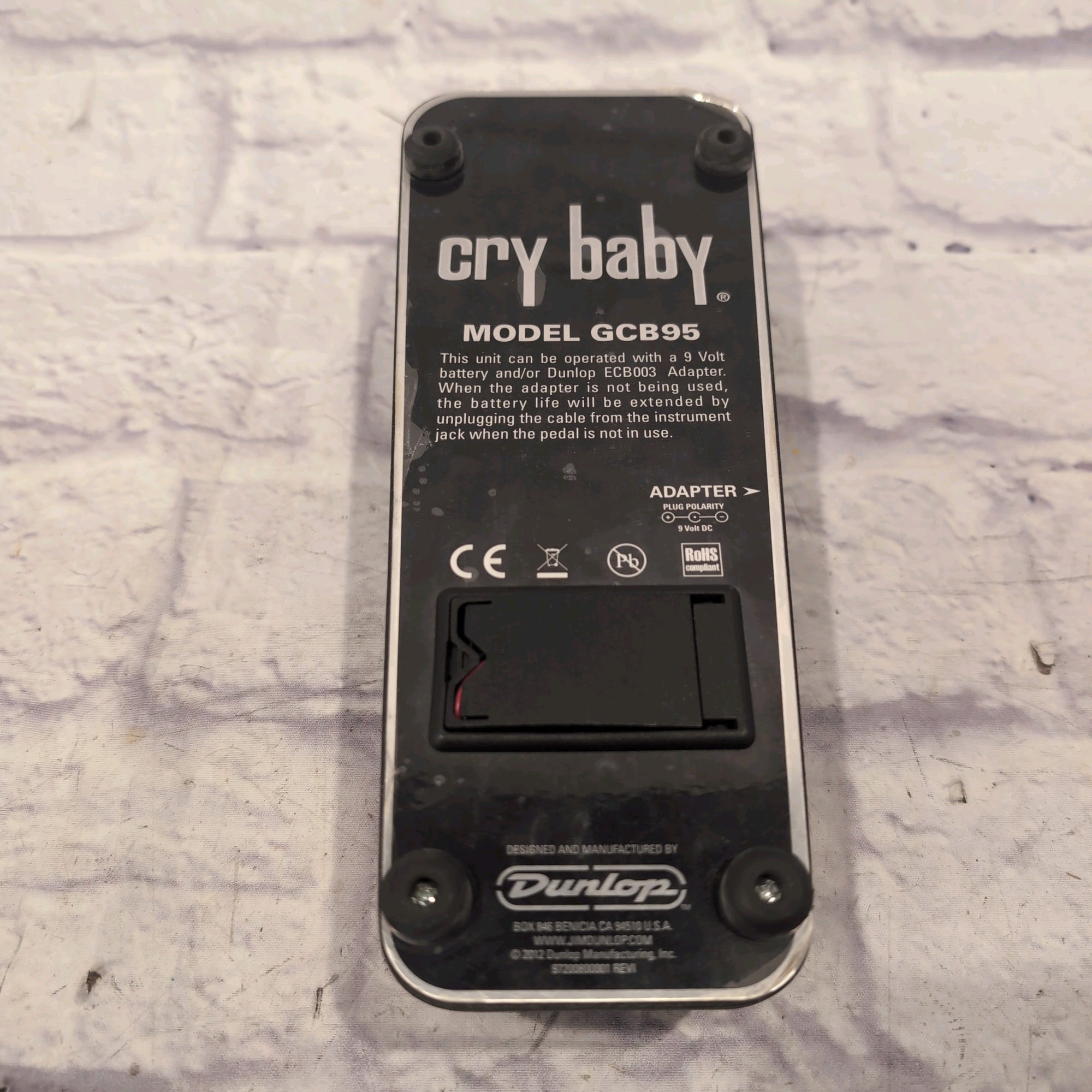 Dunlop Crybaby GCB95 Wah Pedal