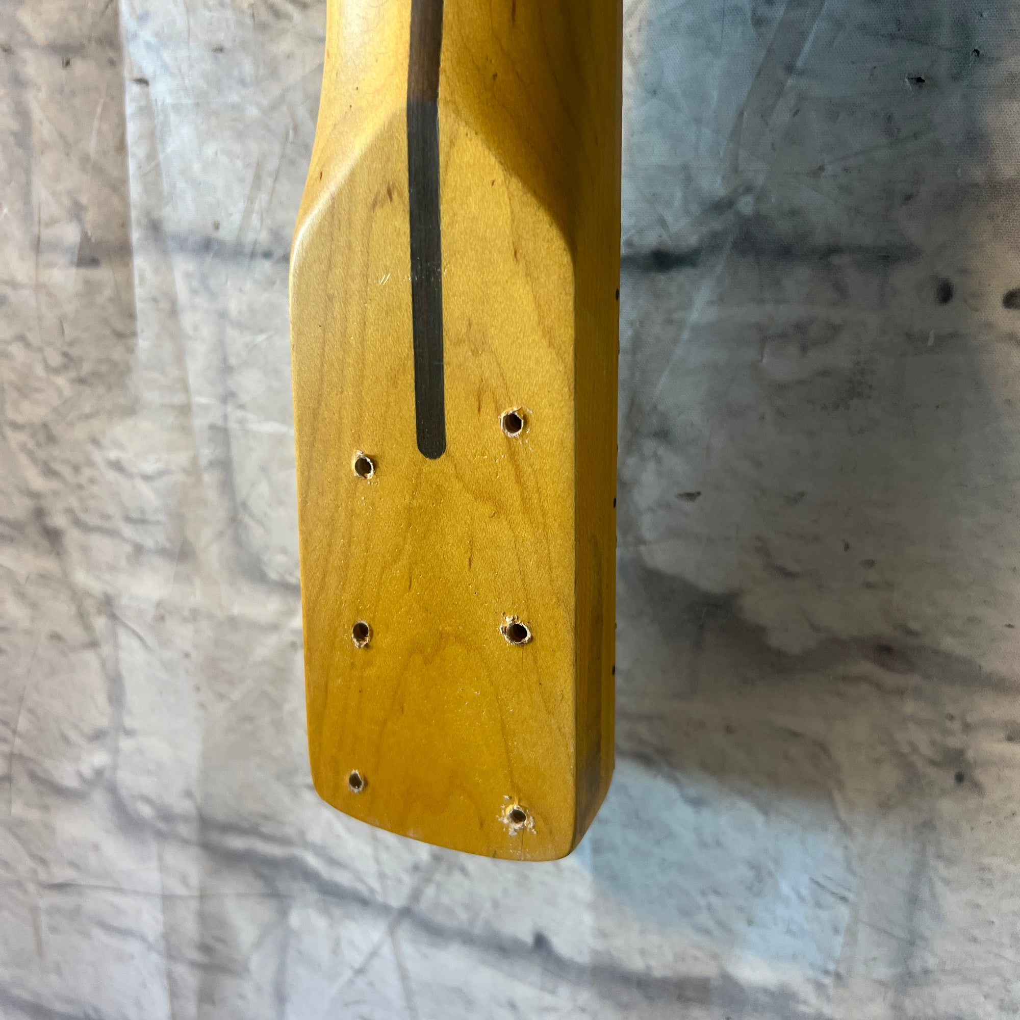 Unknown 4-String Bass Guitar Neck Maple Block Inlays