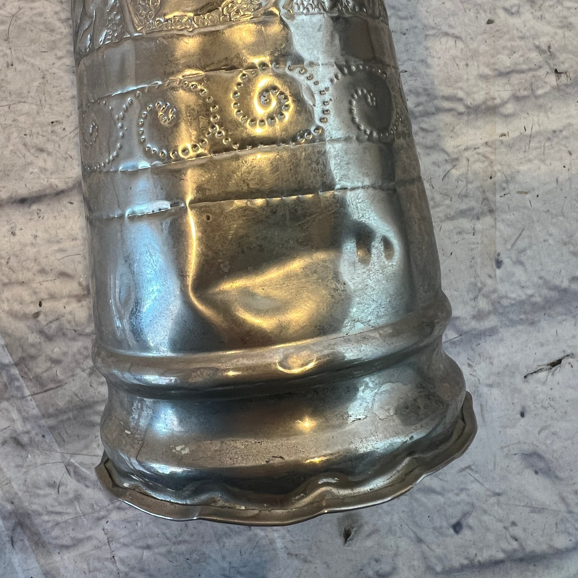 Unknown 8 Inch Metal Doumbek.