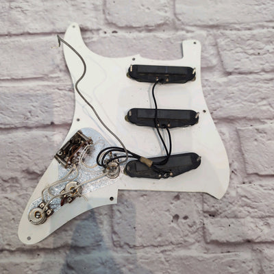 Unknown Black Strat Loaded Pickguard