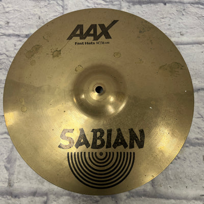 Sabian 14 AAX Fast Hats Hi Hat Cymbal Pair