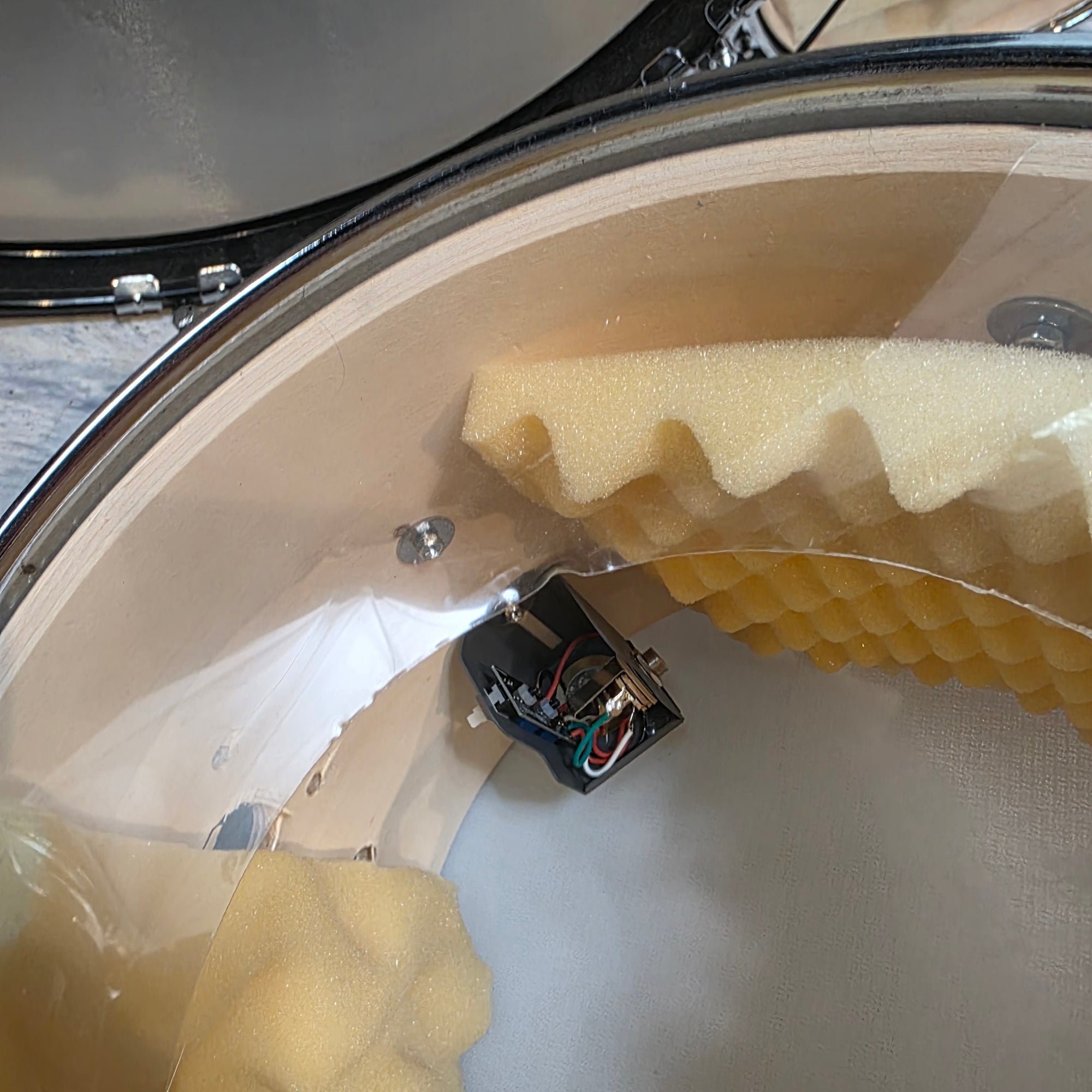 Unknown Black Hybrid Acoustic / Trigger Set Small Electronic Drum Set