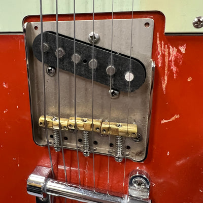 Unknown Tele Partscaster Fiesta Red Relic Jazz Benedetto Electric Guitar