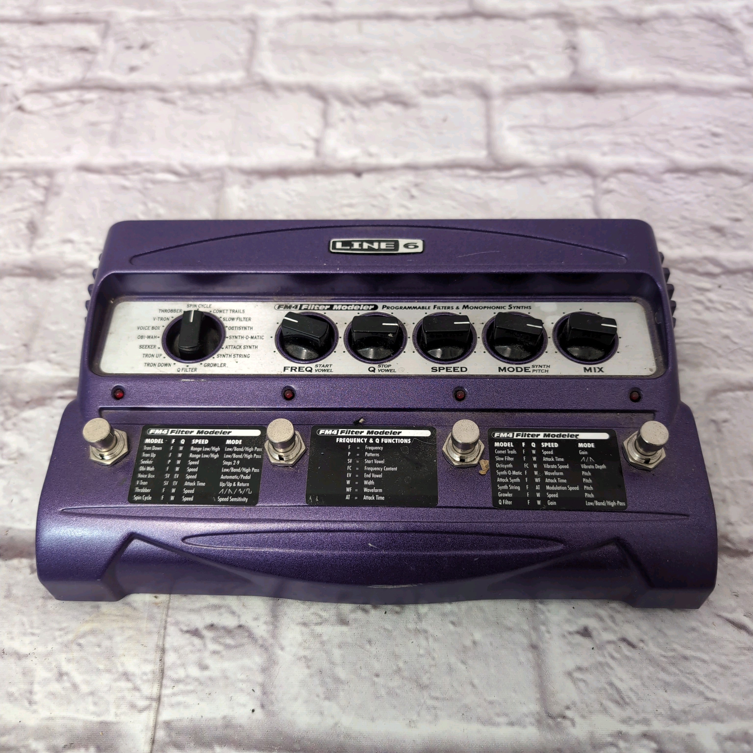 Line 6 FM4 Filter Modeler Guitar Effects Pedal & more Guitar